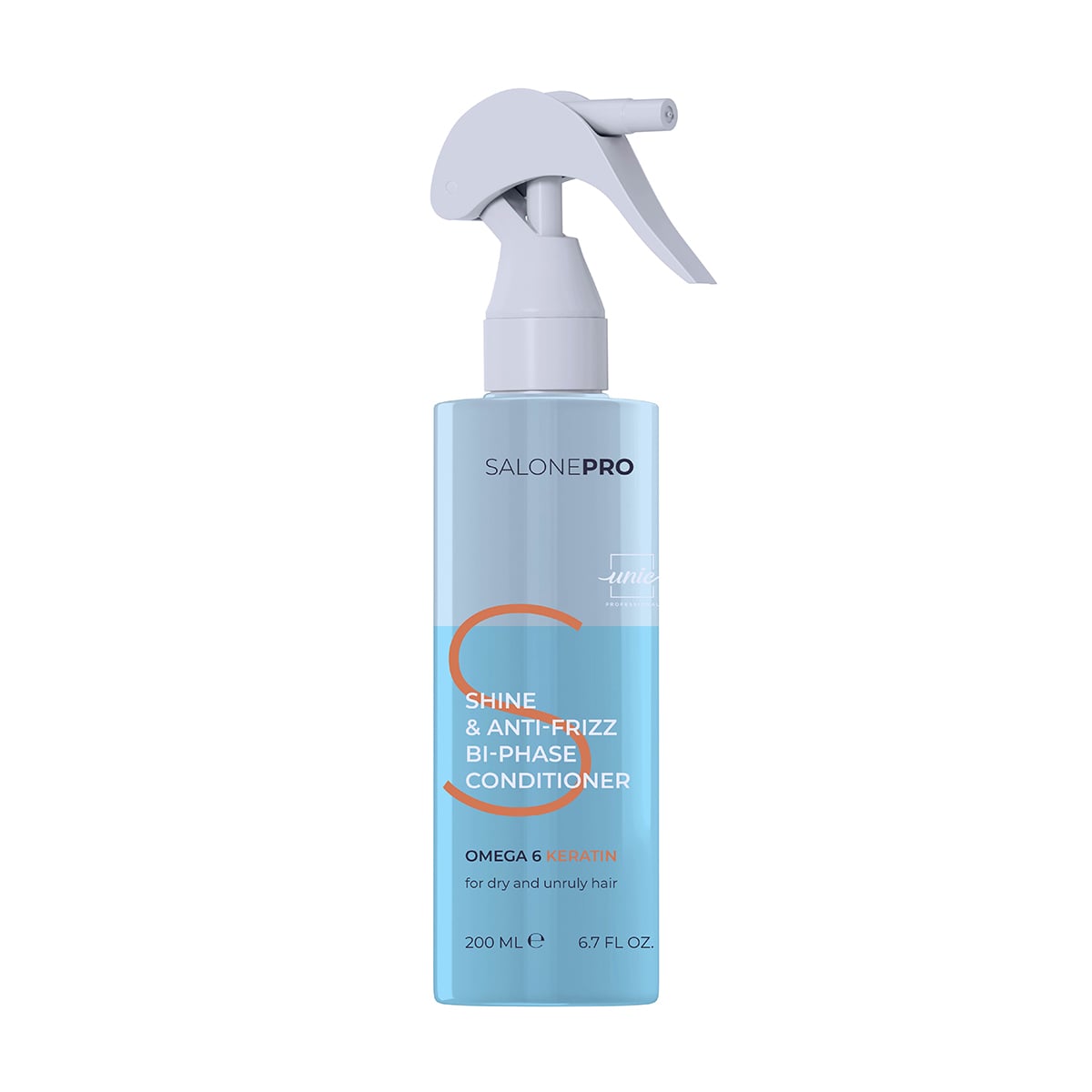 Двофазний кондиціонер для волосся Unic Salone Pro Shine &amp; Anti-Frizz Bi-Phase Conditioner, 200 мл
